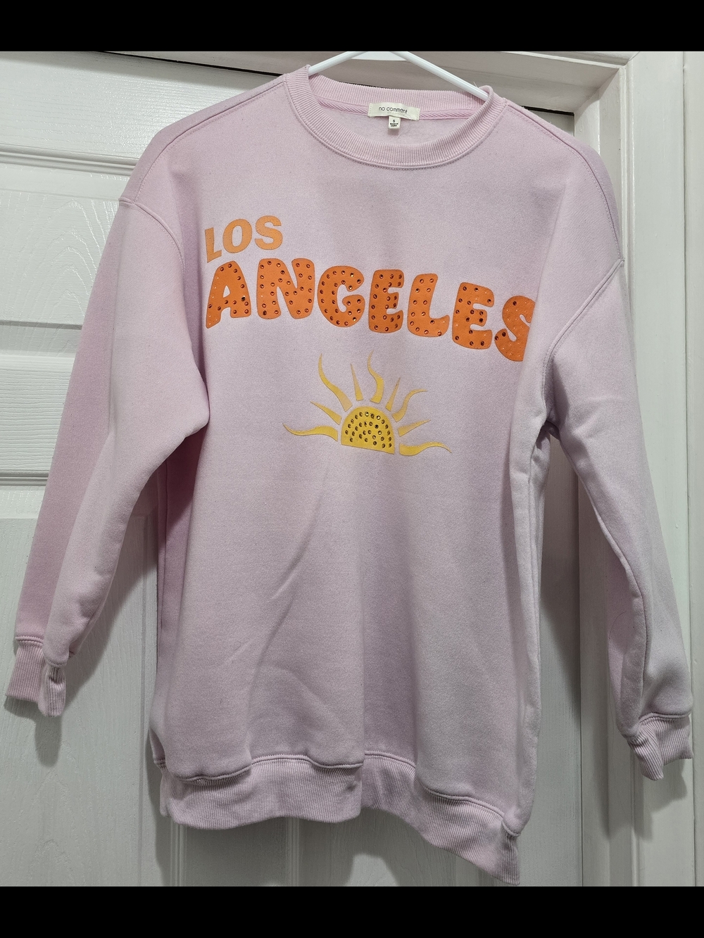 Los Angeles Pink Graphic Sweatshirt with Sun